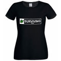 Surviving 2020 Damen schwarz bedruckt T-Shirt XTSN190