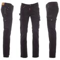 Jeans Hose Arbeitshose Cargohose Denim Stretch Slim Fit Arbeitskleidung Gr.42-74