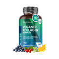 Kollagen - Vegan Kapseln - Vitamin C & Zink - Hagebutte - für Knochen Haut Haar