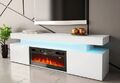 TV-Lowboard Malony EF mit Kamin Fernsehtisch Sideboard Elegante Schrankwand