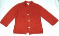 PETER HAHN Strickjacke Pullover Damen gr. 36 Wolle Viscose Alpaca langarm Orange