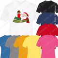 Frohe Weihnachten - Weihnachtsmann T-Shirt - Herren - Unisex - Damen - Kinder