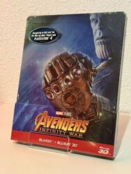 Avengers: Infinity War - Steelbook Edition - 2D & 3D Blu-ray - Neuwertig - OVP