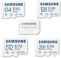 Original Samsung EVO Plus Speicherkarte Micro SD Karte 64GB 128GB 256GB 512GB
