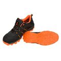 Sportliche Arbeitsschuhe Sicherheitsschuhe Schutzkappe Schwarz-Orange S1(261)