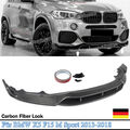 Performance Optik Carbon Optik für BMW X5 F15 M Sport 13-18 Frontspoiler Ansatz