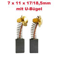 2x Schleifkohle Kohlebürste 7x11x17/18,5mm für Hitachi 999033 999043 981612Z