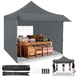 Pavillon 3x3m Wasserdicht Faltpavillon Pop Up Partyzelt Gartenzelt UV-Schutz DHL