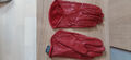 Damen Leder Handschuhe gebraucht selten getragen Gr. 7 /M rot MODA Gloves