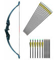 57 Zoll Bogenschießen Jagdbogen Takedown Recurvebogen RH/LH & Target Pfeile Set