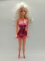 Barbie Puppe 1966 Indonesia original Brabie Kleid pink und Kette blond