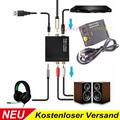 Digital Zu Analog Audio Konverter Wandler Optisch Toslink Koaxial Auf RCA DE ﻿