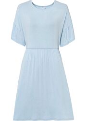 Neu Jerseykleid Gr. 36/38 Hellblau Damen Kleid Mini Jersey Dress