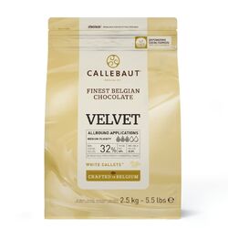 Callebaut | Velvet | Weiße Schokolade | 2,5kg | Kuvertüre Callets