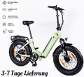 NEW E Bike,20"4,0 Fat Tire Elektrofahrrad E-Fahrrad klapprad 250W 7 Gängen MYATU