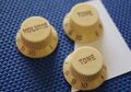 Fender Player Plus Series Stratocaster Strat GUITAR KNOBS   , Aged White