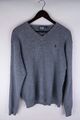 Polo by Ralph Lauren Herren Pullover Strick lässig grau Baumwolle Pullover Größe M