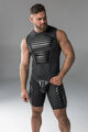 Maskulo Black Armour Padded Tank Top Gr.M Gay