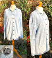 Vintage Blue Willi’s Denmark Cable Knit Cardigan PALE BLUE Denim & Cotton L / XL