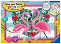 Ravensburger - Malen nach Zahlen - Liebenswerte Flamingos