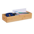 Aufbewahrungsbox Büro-Organizer Bad Utensilienbox Bambus Schreibtisch Organizer