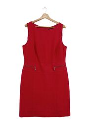 COMMA Midikleid Damen Gr. DE 42 rot Casual-Look