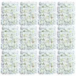 12 Stück Künstliche Blumenwand Rosenwand DIY Hochzeit Straße Hintergrund Seide