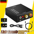 Digital Zu Analog Audio Konverter Wandler Optisch Toslink Koaxial Auf RCA DE