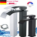 Wasserhahn Waschtischarmatur Bad Waschbecken Wasserfall Mischbatterie Einhand