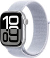 APPLE Watch S10 GPS 42 mm Alugehäuse silber Sportloop Hellblau MWWD3QF/A B-Ware