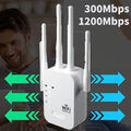 1200/300M WLAN Repeater Router Range Access Point Booster Wifi Signal Verstärker