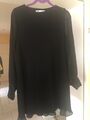 ZARA Kleid, Plisseekleid, Schwarz, Gr. M, NEU