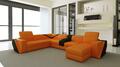 Ledersofa Sofa Couch Polster Wohnlandschaft Designer Ledersofa U Form Garnitur