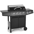 B-Ware TAINO BASIC Gasgrill BBQ Grillwagen 4 Edelstahl Brenner Seitenkocher TÜV