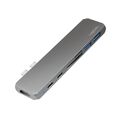 Docking-Station USB-C  USB 3.2 Gen1 7-Port PD Laden  Notebook Laptop silber