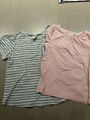 2 T-Shirts/H&M/ Gr. 98 und Gr.98/104/ rosa /grau