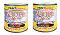 Gold Glitzer Effekt Spray Farbe Hobbys Kunstwerk Handwerk etc 125ml (2Zinn)