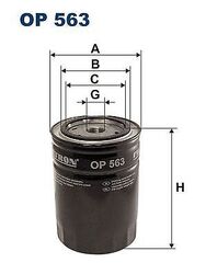 Ölfilter Filtron für Alfa Giulia 105 1.8 76-78 Op563