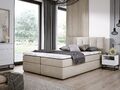 Boxspringbett MALMO 160x200 cm Komplett-Set mit Matratze und Topper Doppelbett