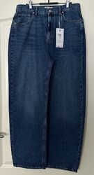 Only Carrie Straight Tapered High Waist Jeans Gr. 32/32 Blau