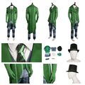 The Lorax Villain Wensler Cosplay Once-ler Halloween Carnival Mens green costume