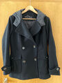 Damen Kurzmantel  Jacke s.Oliver Schwarz Gr. 36-38 Schwarz Wolle