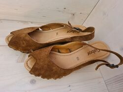 Gabor Sandalen Damen Sommerschuhe Sandalette Gr. EU 38,5... Wildleder, Neuwertig