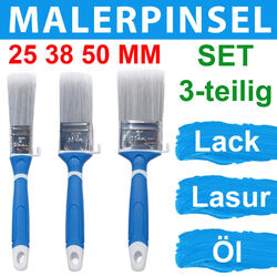 Pinsel Set Lasurpinsel Lackierpinsel Lackpinsel Profi Malerpinsel Flachpinsel