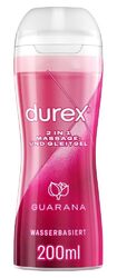 Durex Play 2 in 1 Massage & Gleitgel, Guarana , 1er Pack (1 x 200 ml)