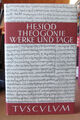 Hesiod Theogonie Werke und Tage Griechisch deutsch Sammlung Tusculum