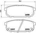 BREMBO Bremsbelagsatz Scheibenbremse PRIME LINE P 30 023 für KIA SORENTO JC 1