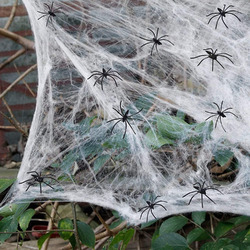 Halloween Deko,Halloween Spinnennetz Dekoration,100g Dehnbare Spinnennetz Hallow