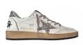 GOLDEN GOOSE Damenschuhe Ball Star Vintage Glitzer Stern 11325 weiss