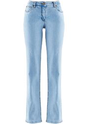 Neu Basic-Stretch-Jeans Straight Gr. 42 Hellblau Damenjeans Freizeit-Hose